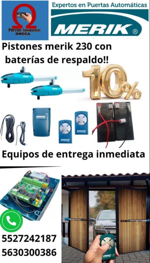 El modelo BAT 400 funciona a 24 V y cuenta con baterías de respaldo